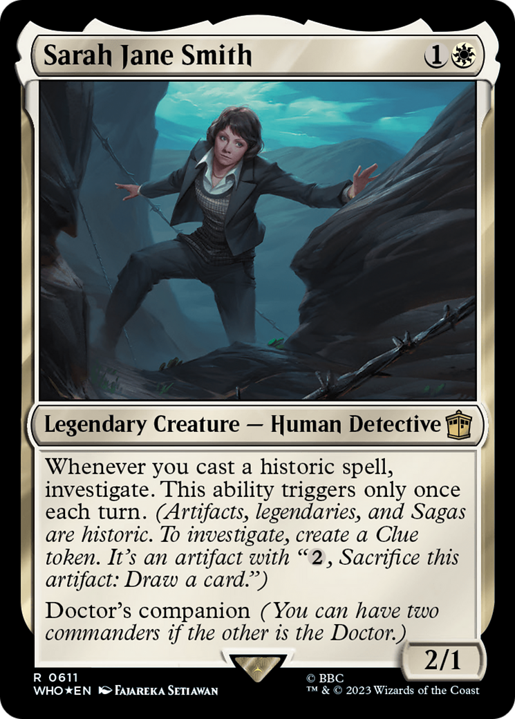 Sarah Jane Smith (Surge Foil) (WHO-611) - Doctor Who Foil