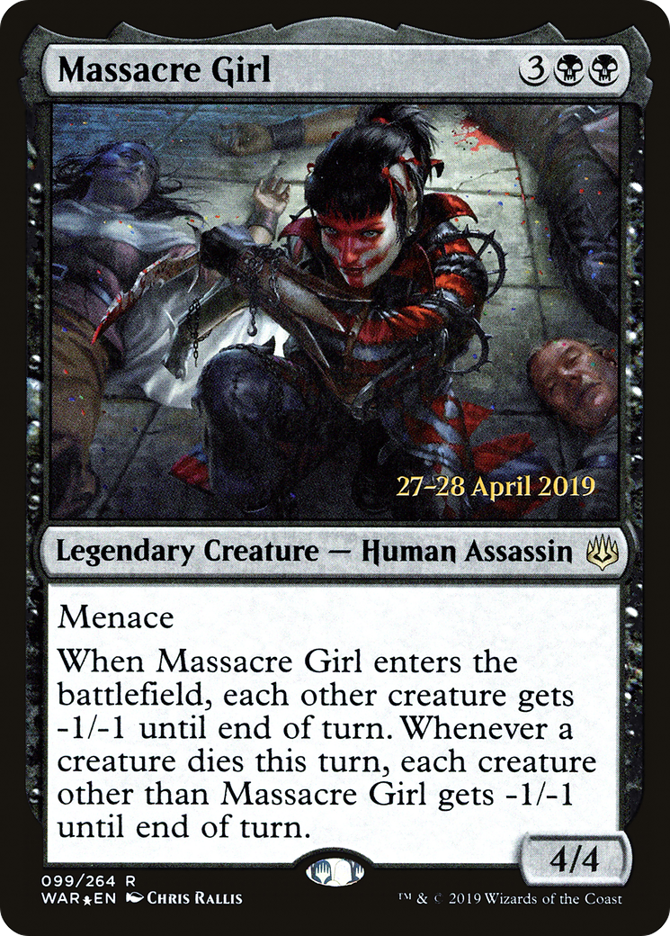 Massacre Girl (PRE-099) - War of the Spark Promos Foil