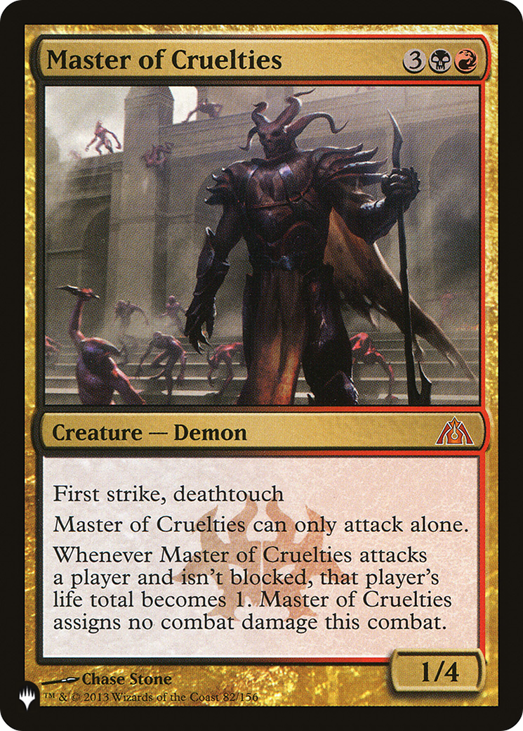 Master of Cruelties (LIST-82/156) - The List