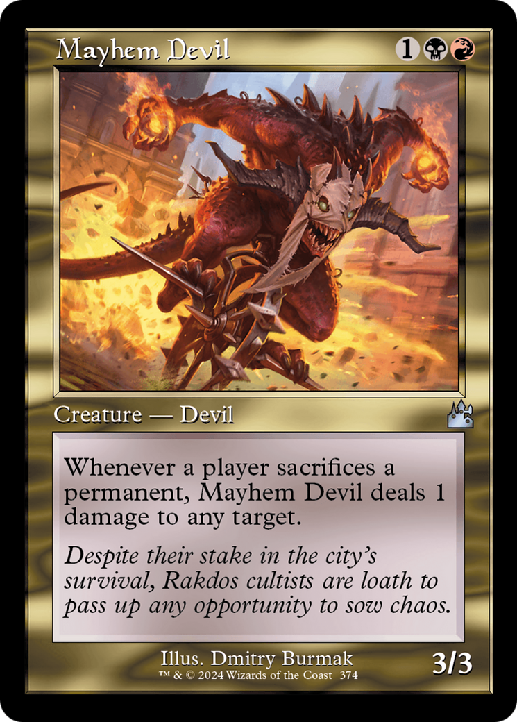 Mayhem Devil (Retro Frame) (RVR-374) - Ravnica Remastered