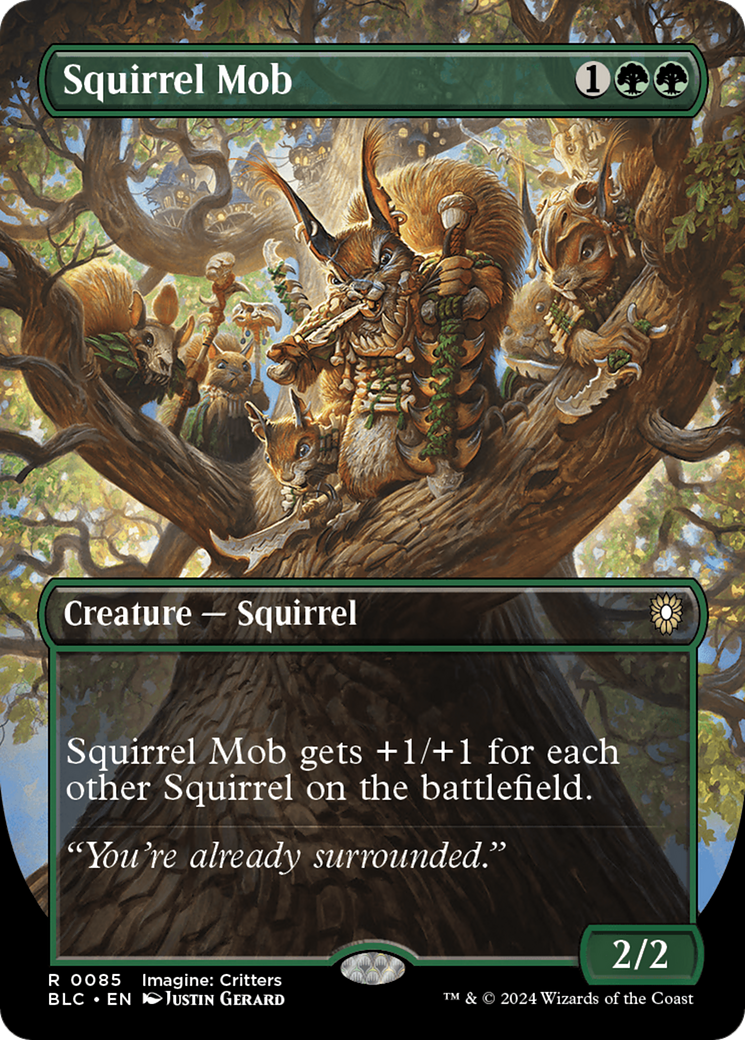 Squirrel Mob (Borderless) (BLC-085) - Bloomburrow Commander (Borderless)