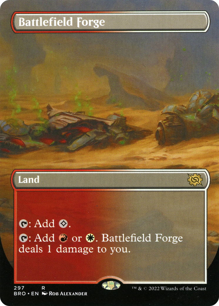Battlefield Forge (Borderless) (BRO-297) - The Brothers' War (Borderless) Foil