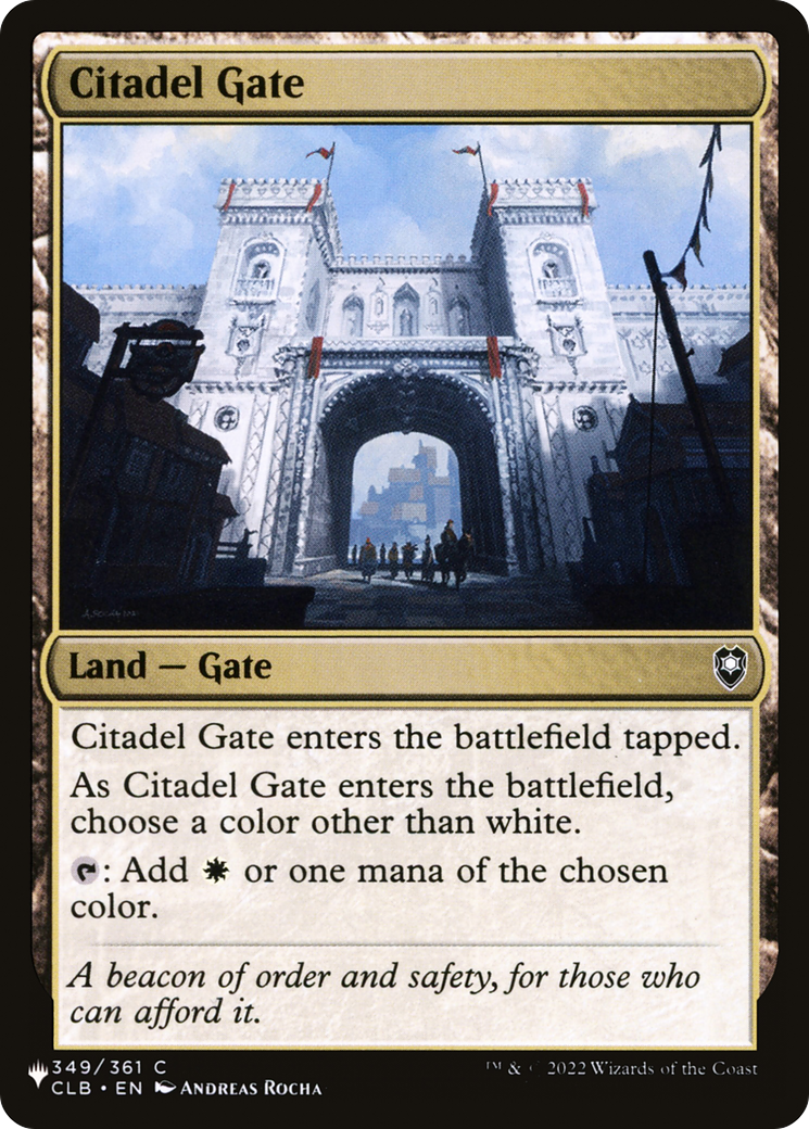 Citadel Gate (LIST-349/361) - The List