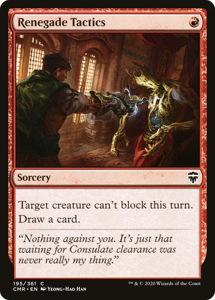 Renegade Tactics (CMR-195) - Commander Legends Foil