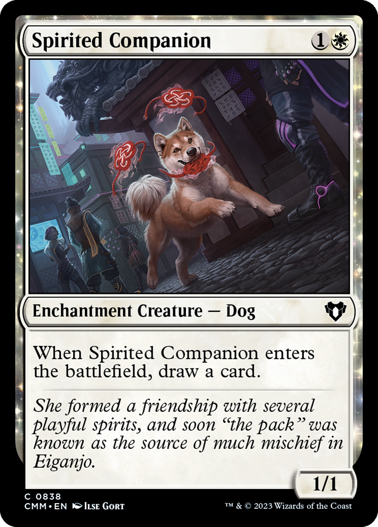 Spirited Companion (CMM-838) - Commander Masters: (enchantment)