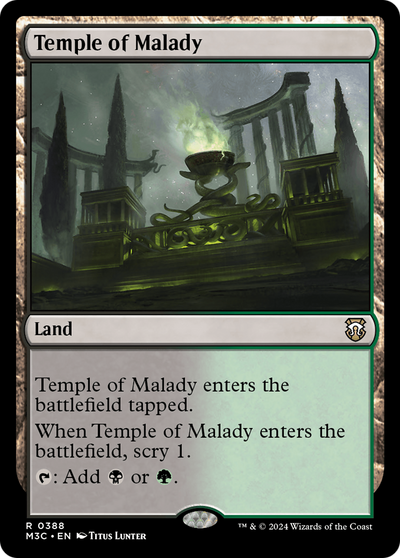Temple of Malady (M3C-388) - Modern Horizons 3 Commander