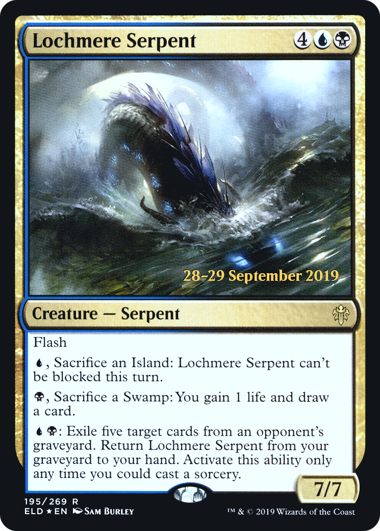 Lochmere Serpent (PRE-195S) - Throne of Eldraine Promos Foil