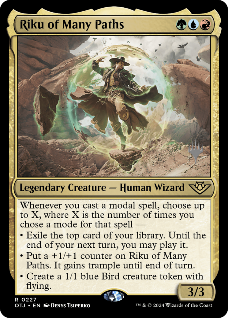 Riku of Many Paths (PPOTJ-227) - Outlaws of Thunder Junction Promos