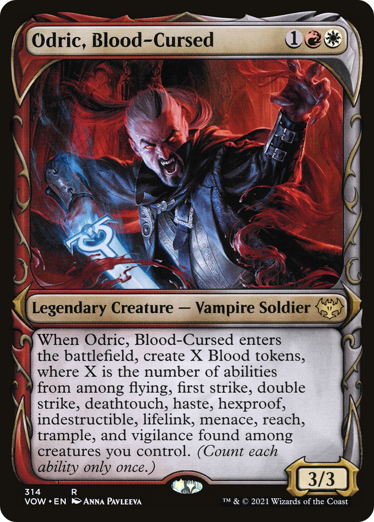 Odric, Blood-Cursed (Showcase) (VOW-314) - Innistrad: Crimson Vow: (Showcase) Foil
