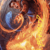 Frantic Firebolt // Frantic Firebolt (AWOE-016) - Wilds of Eldraine Art Series (Borderless) Foil