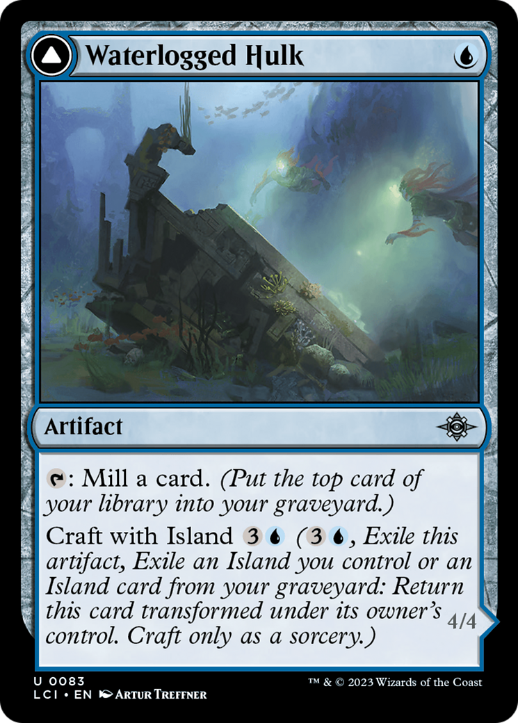 Waterlogged Hulk (LCI-083) - The Lost Caverns of Ixalan Foil
