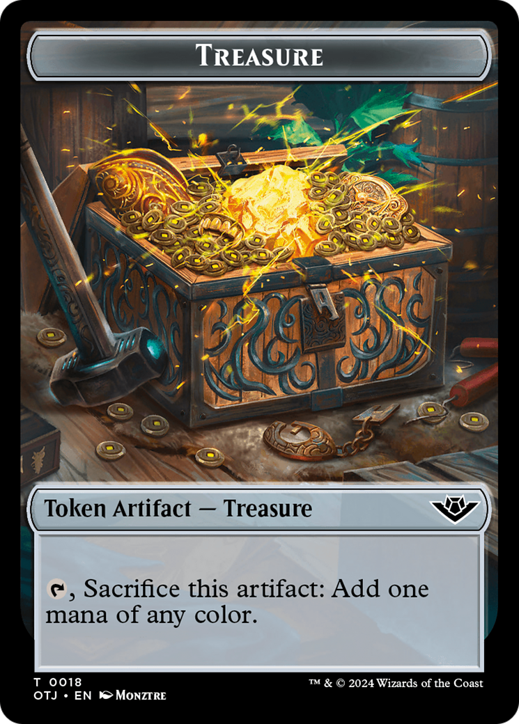 Treasure (TOTJ-018) - Outlaws of Thunder Junction Tokens Foil