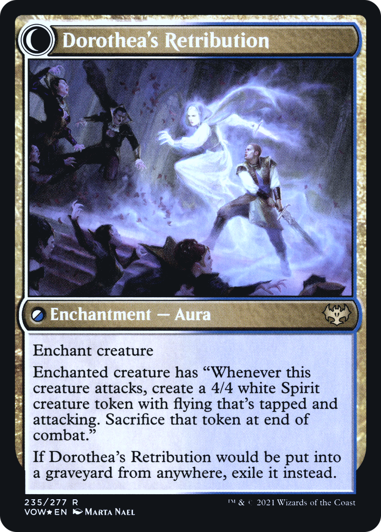 Dorothea, Vengeful Victim (PRE-235) - Innistrad: Crimson Vow Promos: (Double Faced Transform) Foil