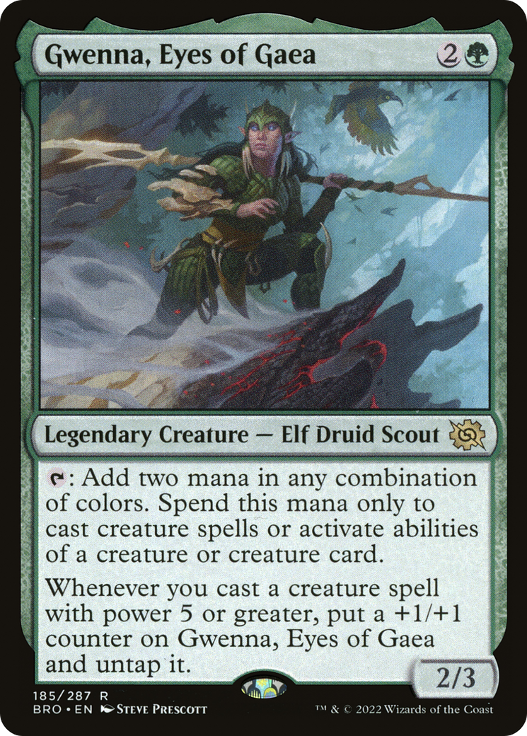 Gwenna, Eyes of Gaea (BRO-185) - The Brothers' War