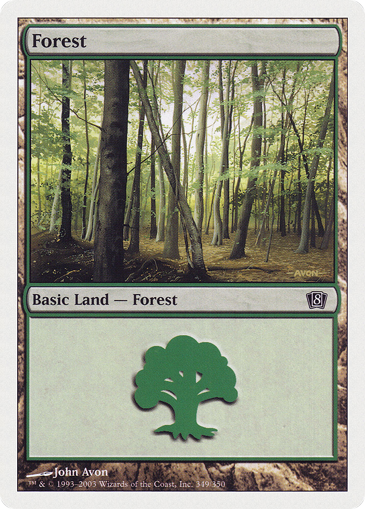 Forest (349) (8ED-349) - 8th Edition Foil