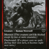Fearful Villager (DBL-424) - Innistrad: Double Feature: (Double Faced Transform) Foil