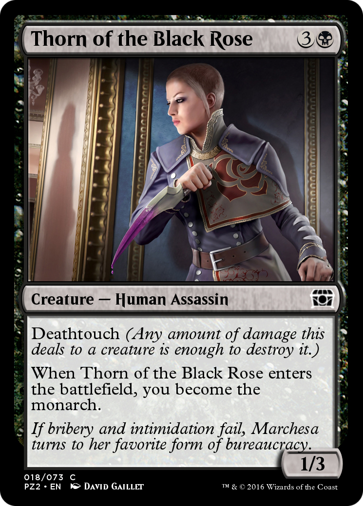 Thorn of the Black Rose (PZ2-018) - Treasure Chest Foil