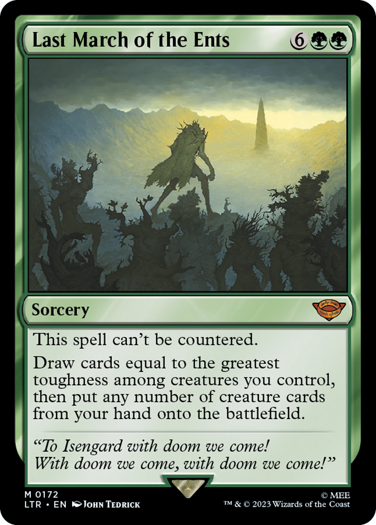 Last March of the Ents (LTR-172) - The Lord of the Rings: Tales of Middle-earth Foil