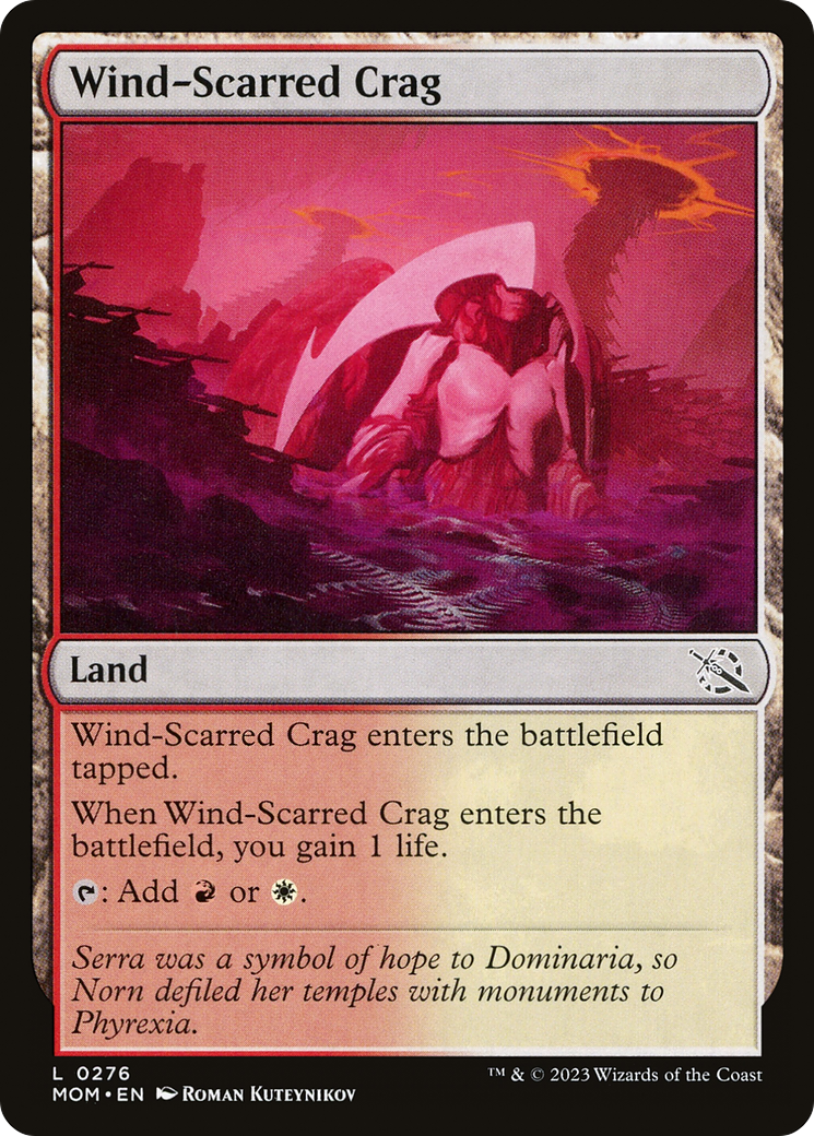 Wind-Scarred Crag (MOM-276) - March of the Machine Foil