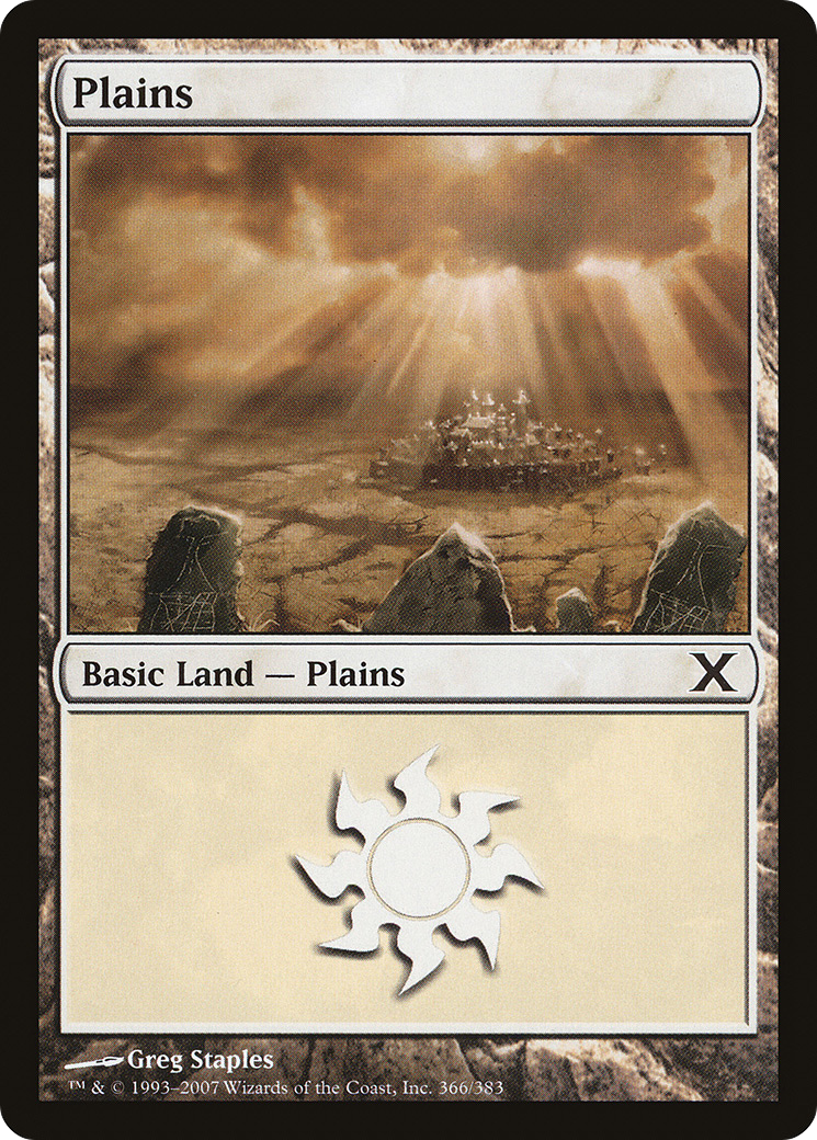 Plains (366) (10E-366) - Tenth Edition Foil