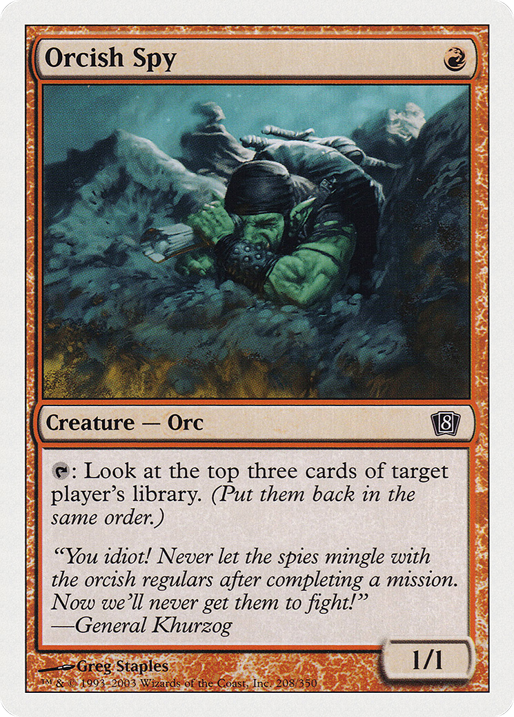 Orcish Spy (8ED-208) - 8th Edition Foil