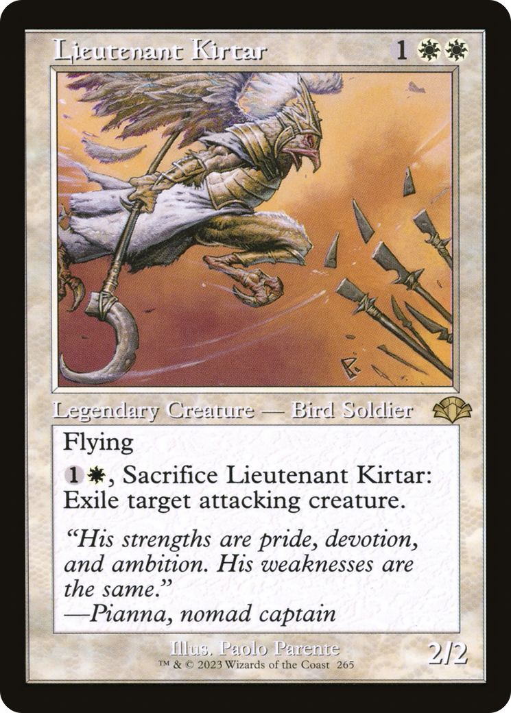 Lieutenant Kirtar (Retro Frame) (DMR-265) - Dominaria Remastered Foil