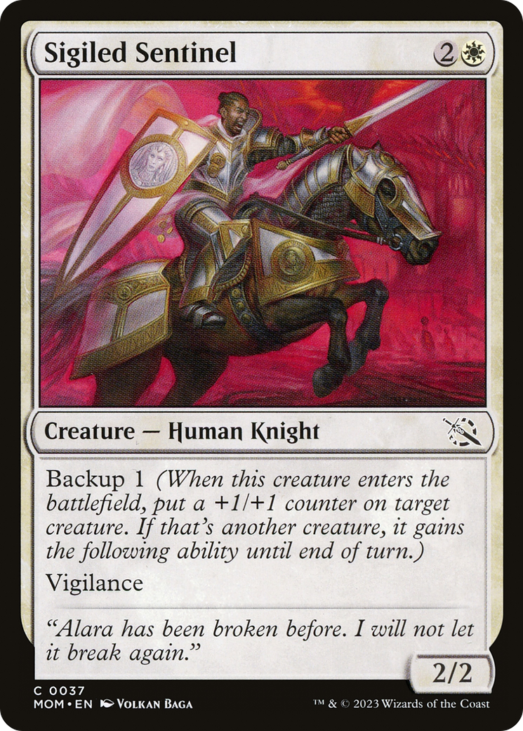Sigiled Sentinel (MOM-037) - March of the Machine Foil