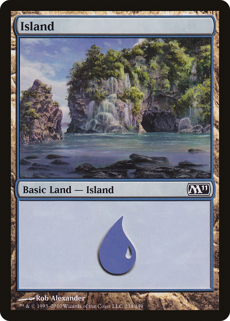 Island (234) (M11-234) - Magic 2011 Foil