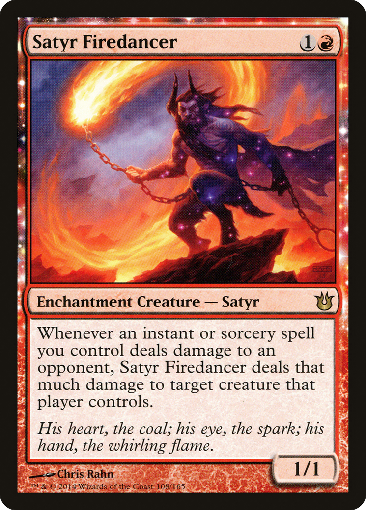 Satyr Firedancer (BNG-108) - Born of the Gods: (enchantment) Foil