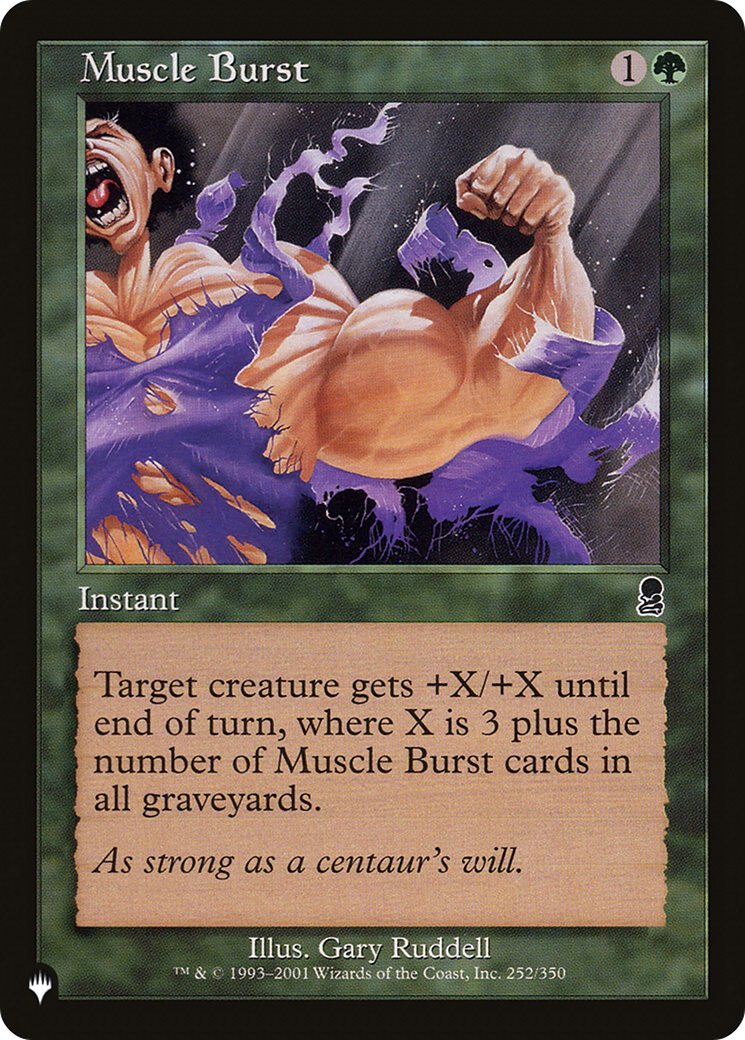 Muscle Burst (LIST-252/350) - The List