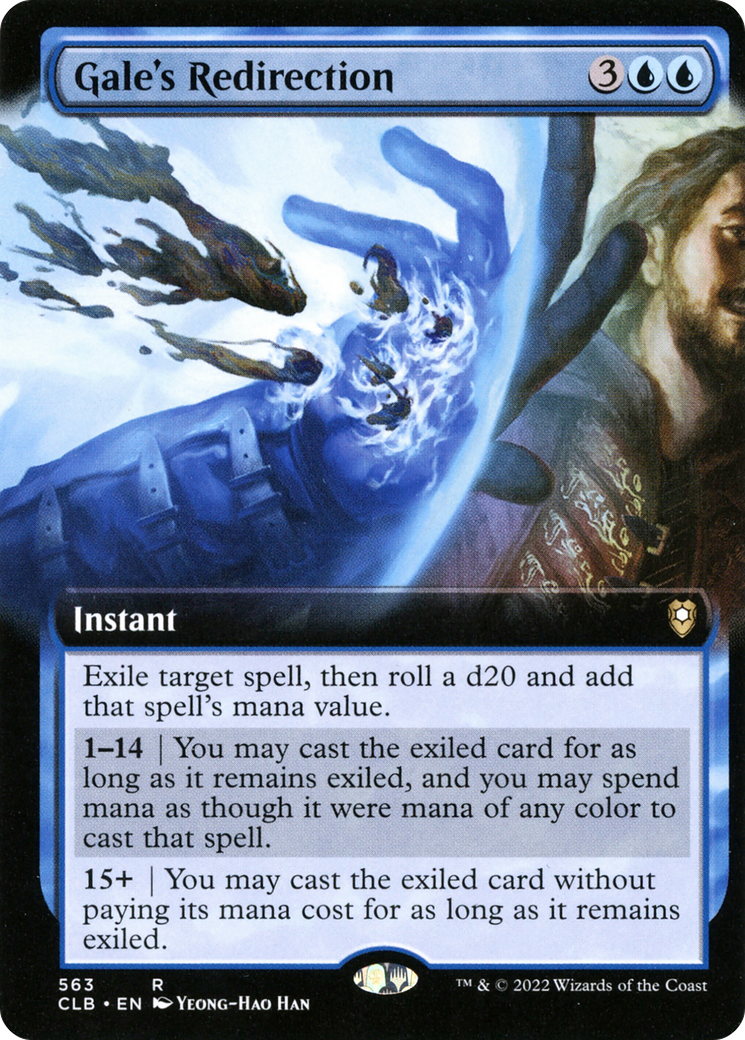 Gale's Redirection (Extended Art) (CLB-563) - Commander Legends: Battle for Baldur's Gate: (Extended Art)