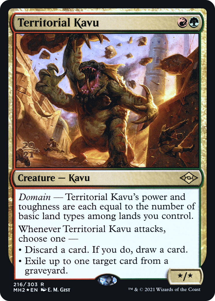 Territorial Kavu (PRE-216) - Modern Horizons 2 Promos Foil