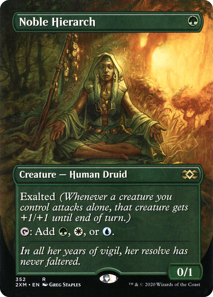 Noble Hierarch (Borderless) (2XM-352) - Double Masters (Borderless)