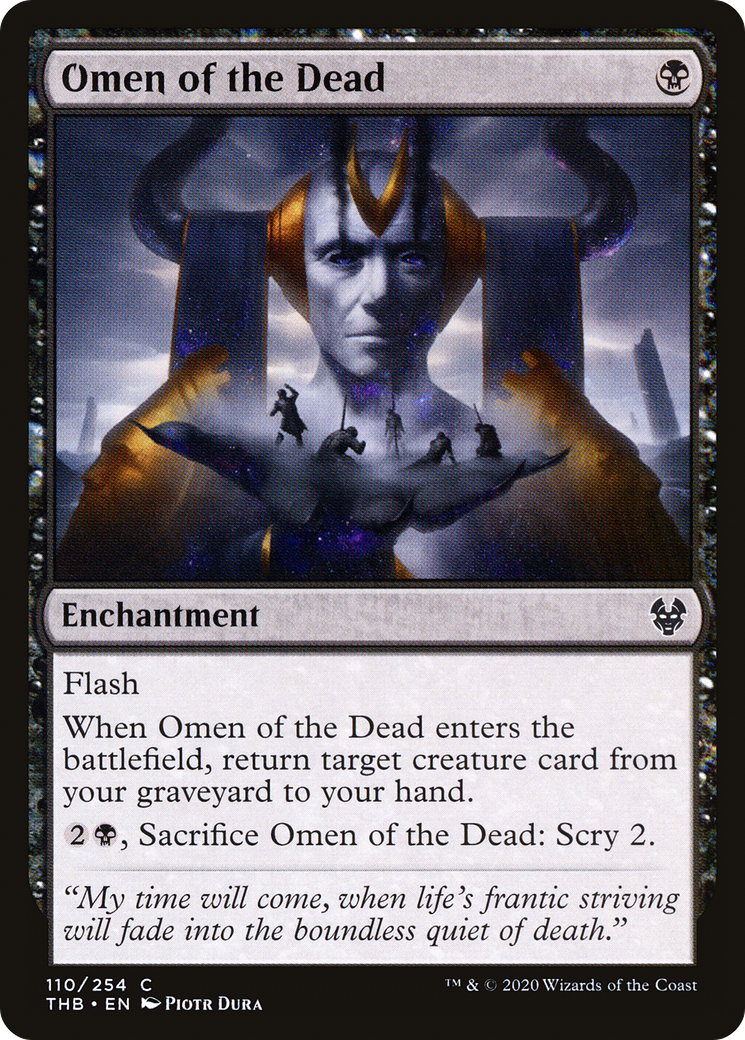 Omen of the Dead (THB-110) - Theros Beyond Death Foil