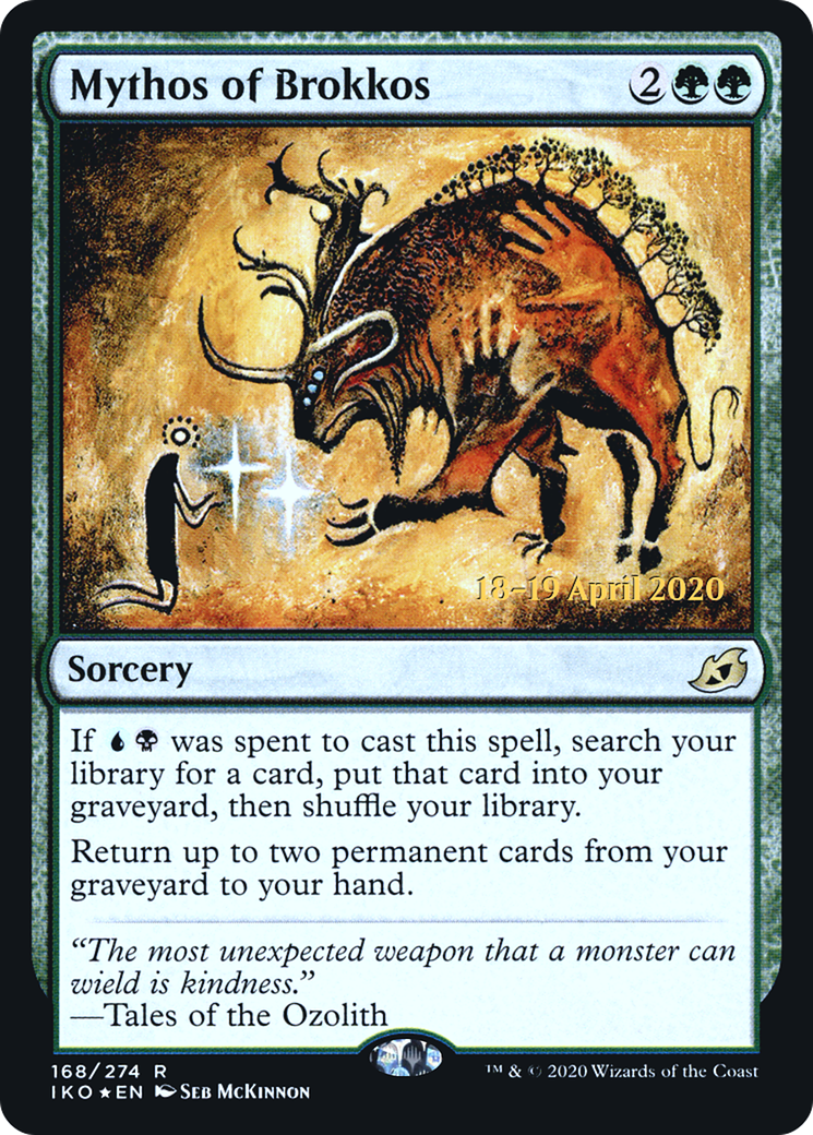 Mythos of Brokkos (PRE-168) - Ikoria: Lair of Behemoths Promos Foil