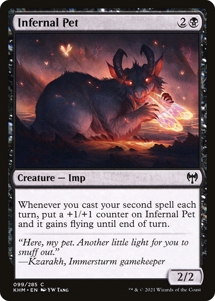 Infernal Pet (KHM-099) - Kaldheim Foil