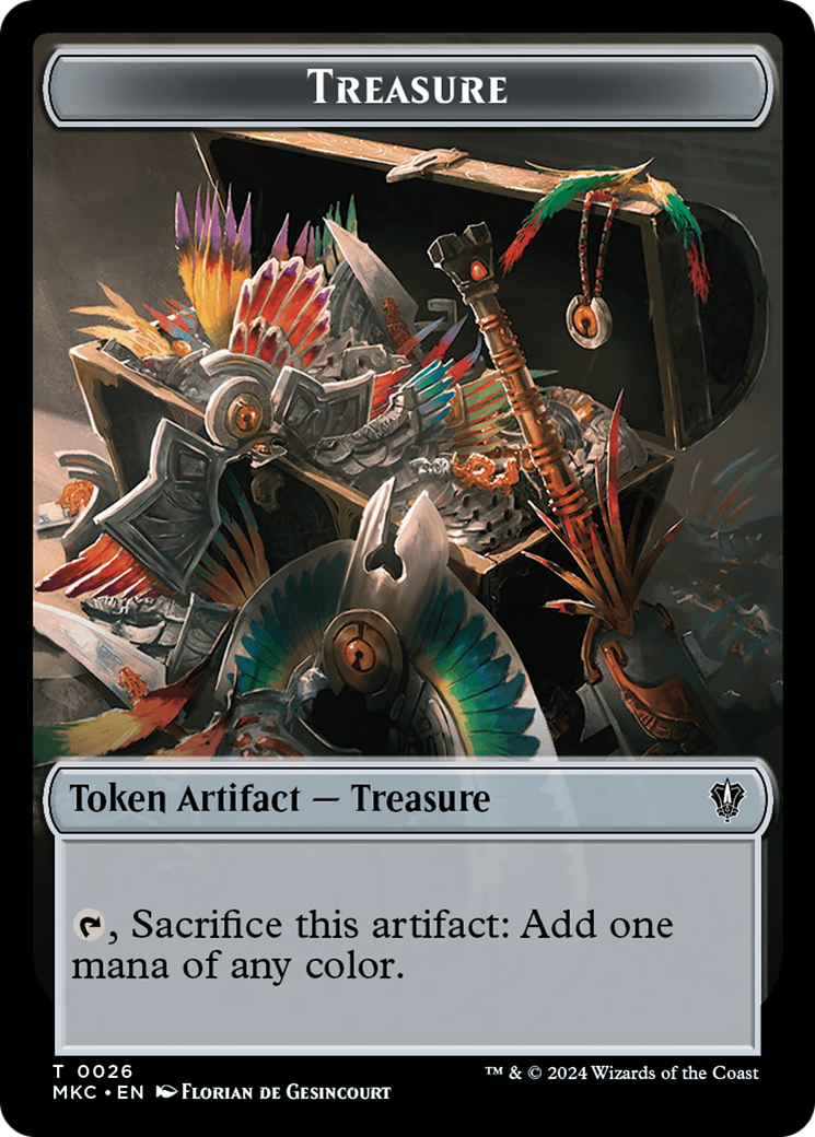 Treasure (TMKC-026) - Murders at Karlov Manor Commander Tokens Foil