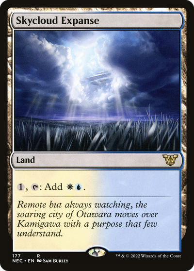 Skycloud Expanse (NEC-177) - Neon Dynasty Commander