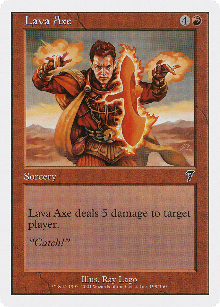 Lava Axe (7ED-199) - 7th Edition