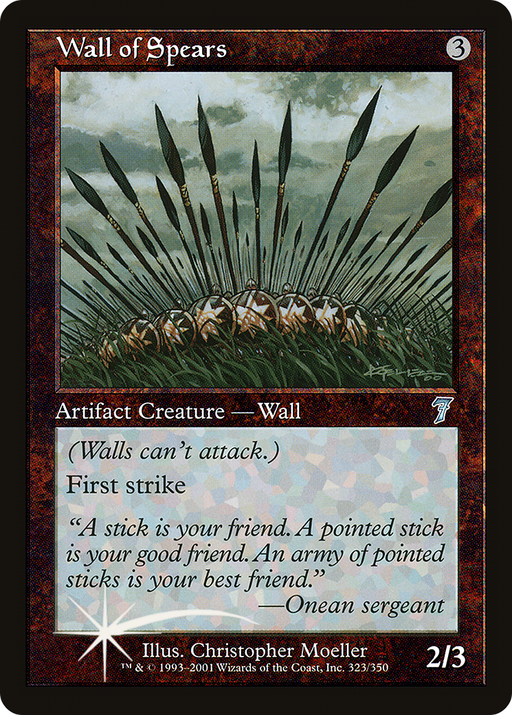 Wall of Spears (7ED-323) - 7th Edition Foil