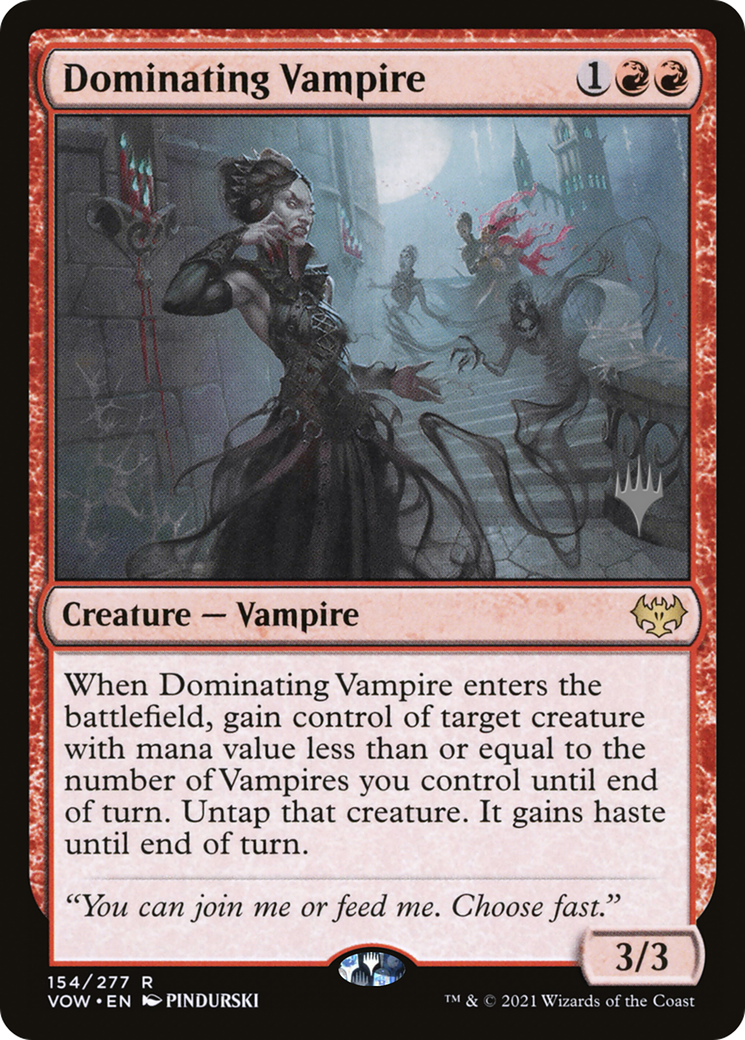 Dominating Vampire (PPNEO-) - Innistrad: Crimson Vow Promos Foil