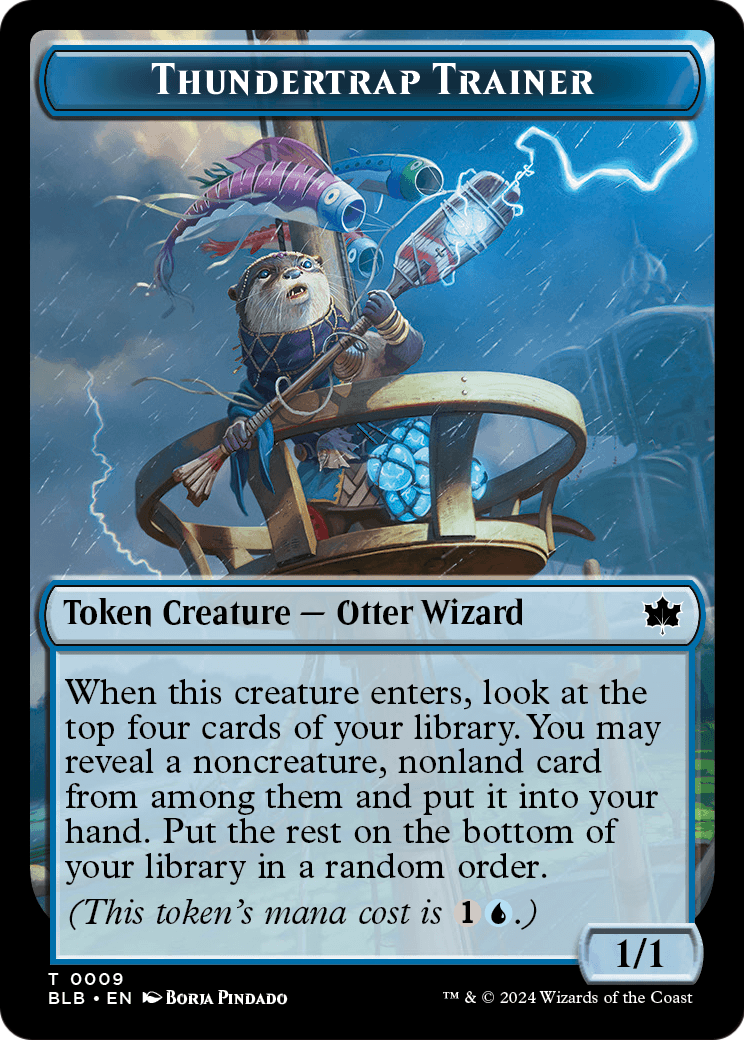 Thundertrap Trainer Token (BLB-009) - Bloomburrow Tokens