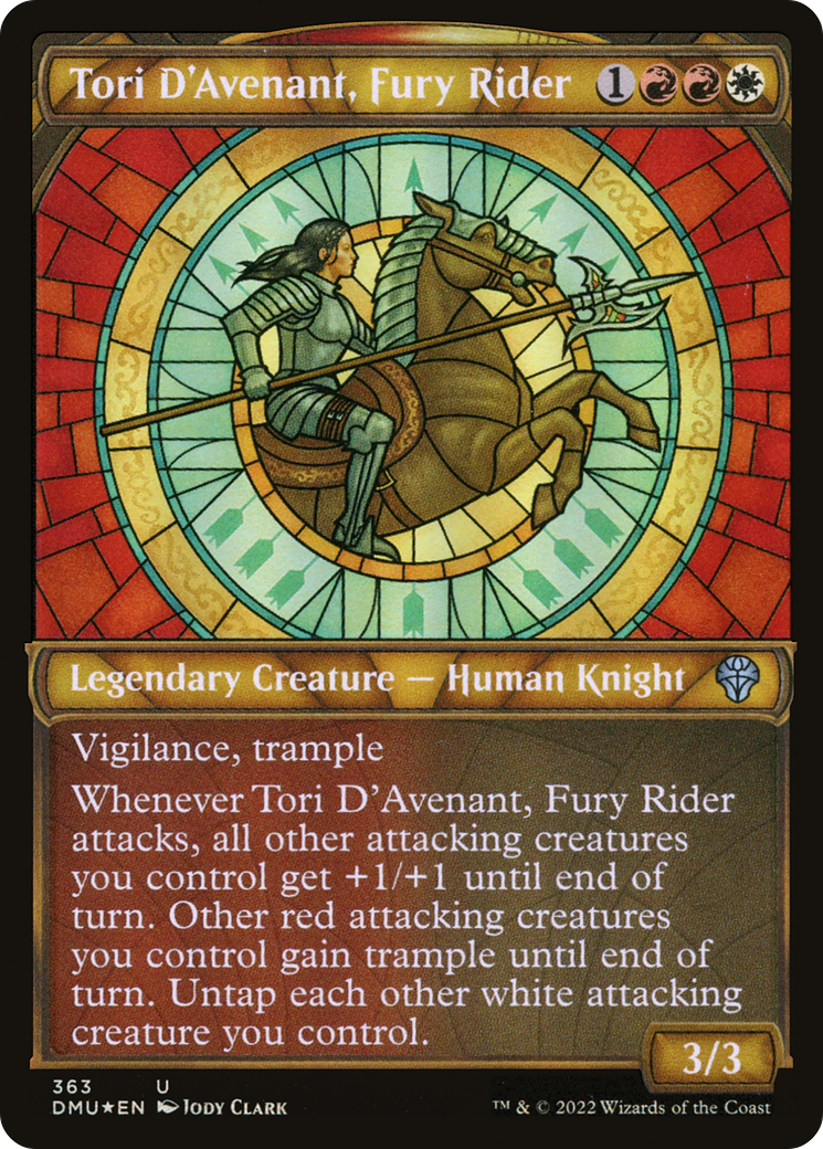 Tori D'Avenant, Fury Rider (Textured Foil) (DMU-363) - Dominaria United: (Showcase) Foil