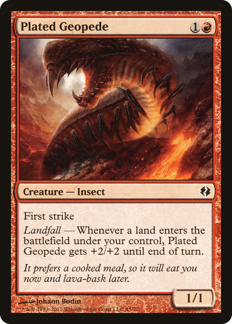 Plated Geopede (DDI-045) - Duel Decks: Venser vs. Koth