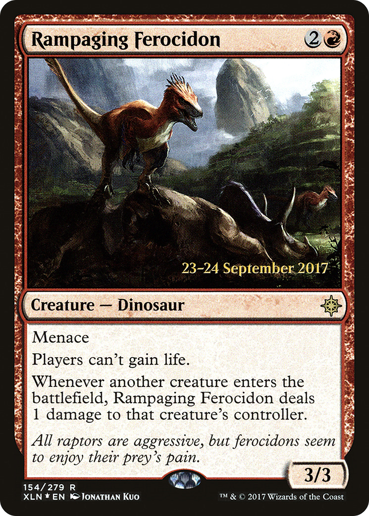 Rampaging Ferocidon (PRE-154) - Ixalan Promos Foil