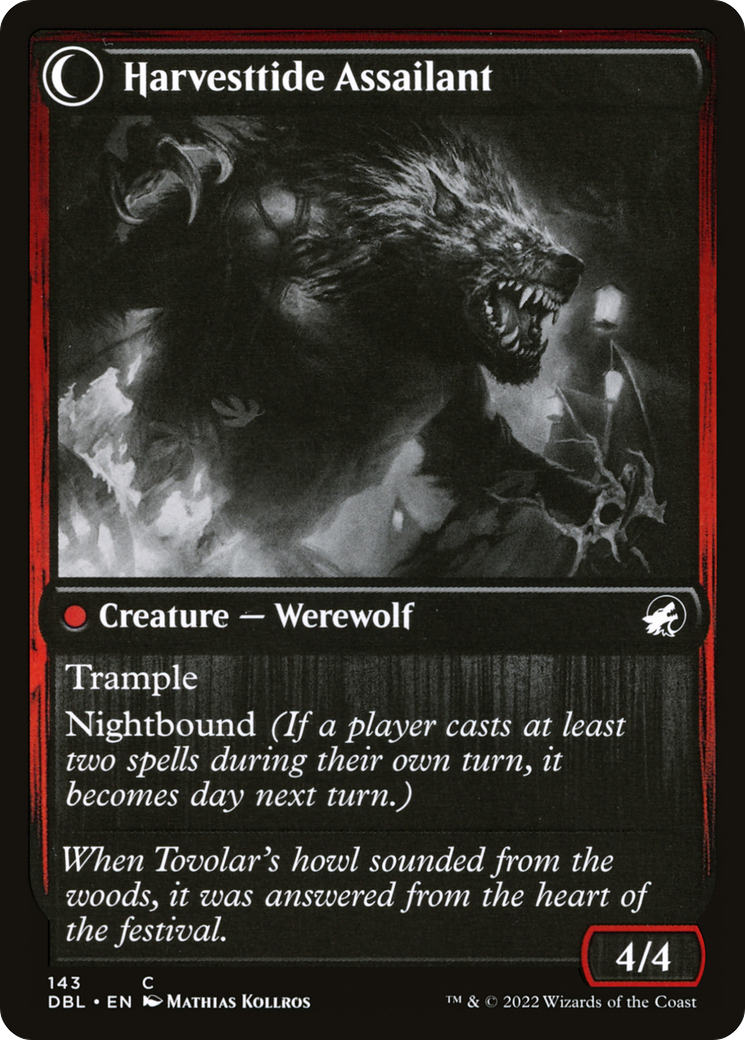 Harvesttide Infiltrator (DBL-143) - Innistrad: Double Feature: (Double Faced Transform) Foil