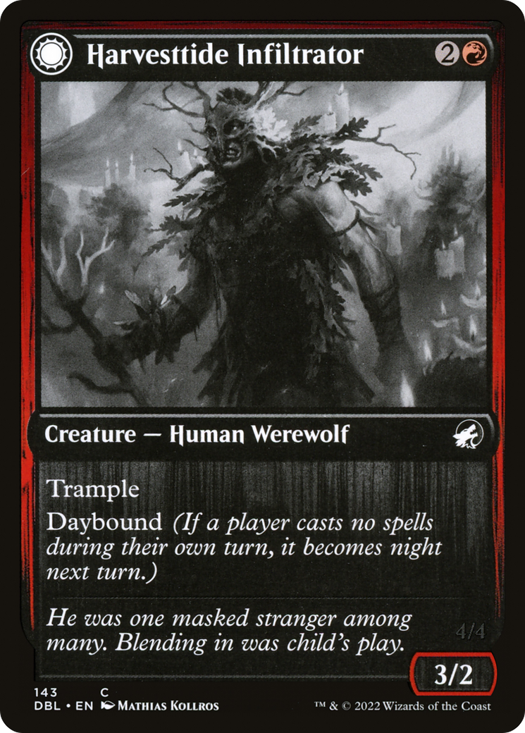 Harvesttide Infiltrator (DBL-143) - Innistrad: Double Feature: (Double Faced Transform)