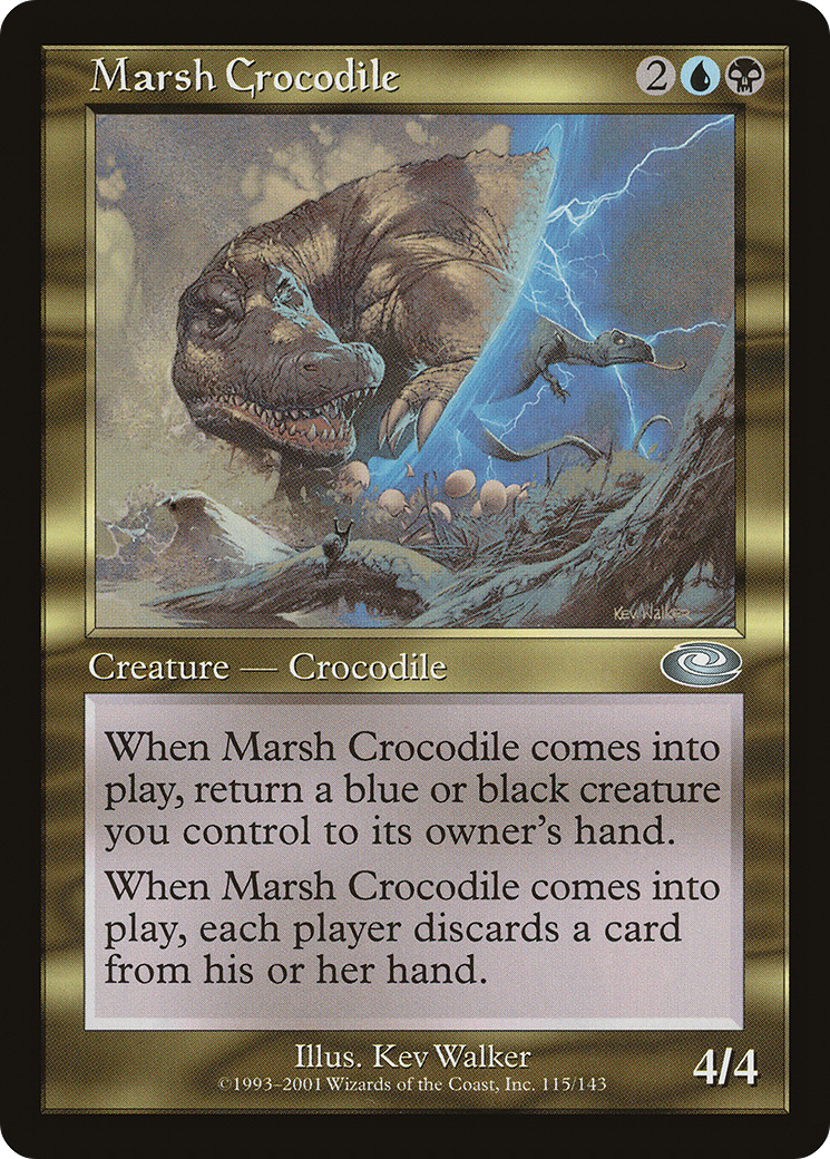 Marsh Crocodile (PLS-115) - Planeshift Foil