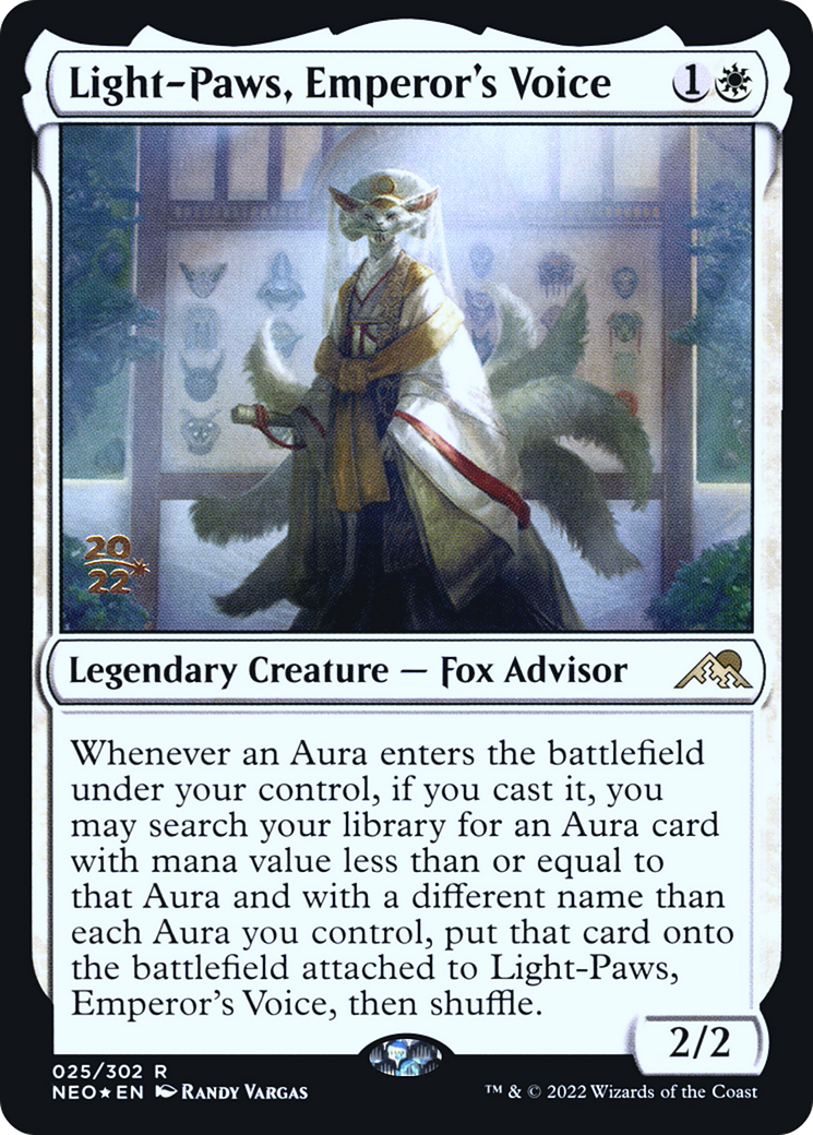Light-Paws, Emperor's Voice (PRE-025) - Kamigawa: Neon Dynasty Promos Foil