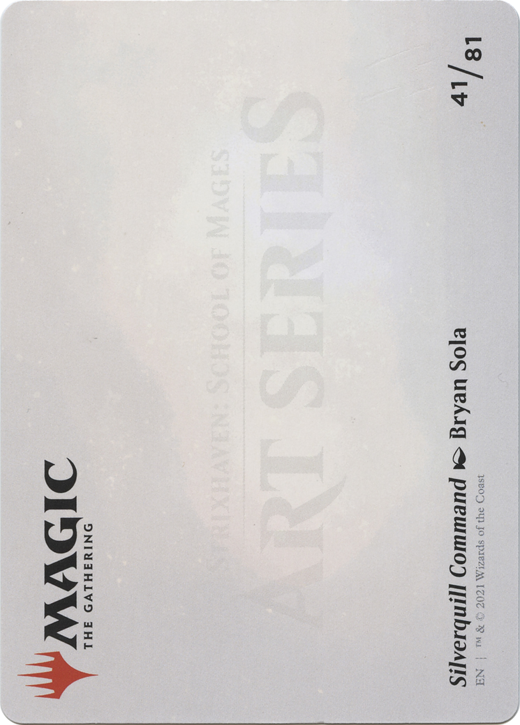 Silverquill Command // Silverquill Command (ASTX-041) - Strixhaven Art Series (Borderless)